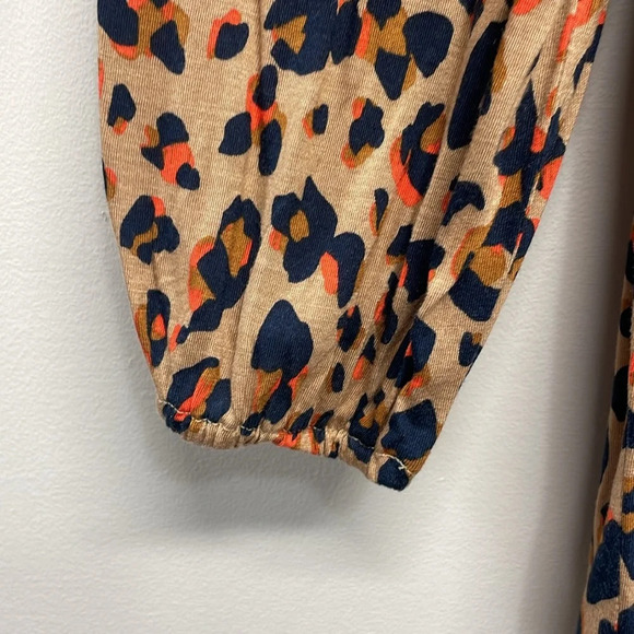 NWT Loft Outlet Leopard Print Long Sleeve Blouse S - Picture 3 of 15